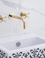 KK1817 AG klassieke inbouwkraan in goud