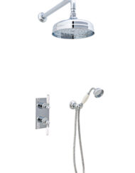 KK2170 klassieke inbouw thermostaatkraan set compleet, chroom